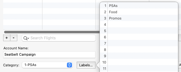 Traffic Categories