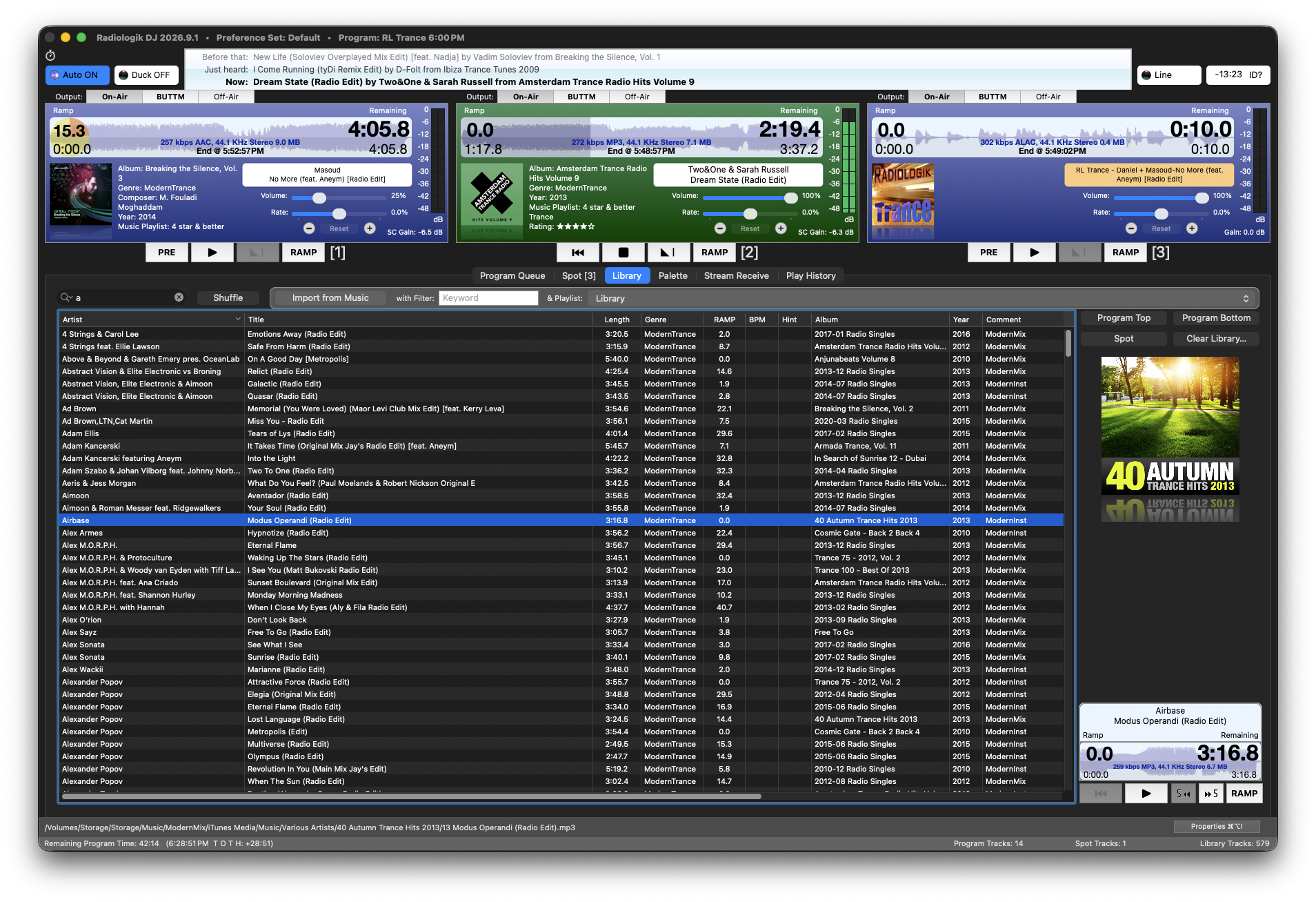 Radiologik DJ large of of Library